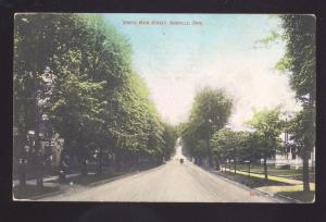 ORRVILLE OHIO SOUTH MAIN STREET RESIDENCE SCENE VINTAGE POSTCARD OH