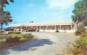 Lynchburg VA  Colonial Motel Old Cars Postcard 
