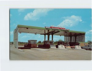 Postcard Oklahoma Entrance To The Will Rogers Turnpike, Tulsa, Oklahoma