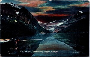 Canada Lake Louise Reflections Laggan Alberta Vintage Postcard 09.79