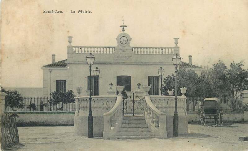 Reunion Postcard Saint-Leu town hall