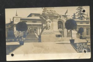 RPPC ALASKA YUKON PACIFIC EXPOSITION SPIRIT BUILDING REAL PHOTO POSTCARD