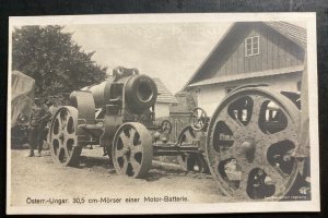 Mint Austro Hungarian Empire RPPC Real Picture Postcard mortar battery 30,5 Cm