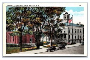 Genesee County Building Batavia New York NY UNP WB Postcard Q23