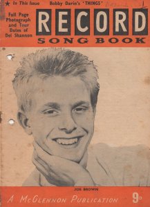 Joe Brown 1960s Photo Record Song Book Lyrics Rare Magazine