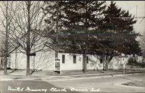 Bremen IN United Missionary Church Real Photo Postcard