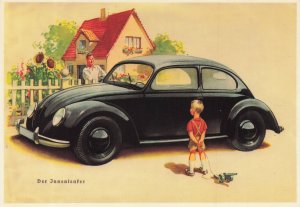 Volkswagen Classic Car At Home Old Brochure Advertising Postcard