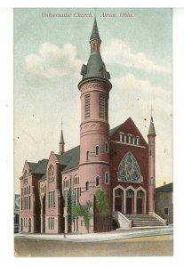 OH - Akron. Universalist Church ca 1909   (crease)