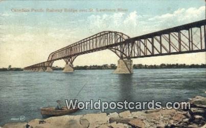 Canadian Pacific Railway Bridge St Lawrence River Canada 1907 