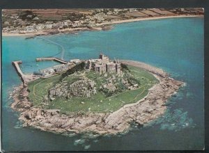 Cornwall Postcard - Aerial View of St Michael's Mount & Marazion   RR6684