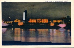 1933 Chicago World's Fair The Hall Of Science At Night 1934