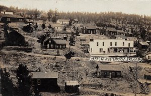 J16/ Ward Colorado RPPC Postcard c1910 G&N Hotel Building Homes  290