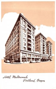 Vintage Postcard 1920's Hotel Multnomah Portland Oregon OR