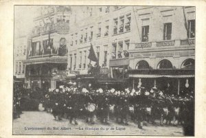 King Albert I of Belgium, La Musique du 9e de Ligne, Music Band (1910s) Postcard