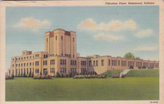 Indiana Hammond Filtration Plant 1948 Curteich