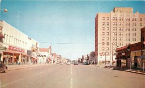 Automobiles Main Street Clovis New Mexico 1950s 1950s Postcard #B-5 Baxton 7405