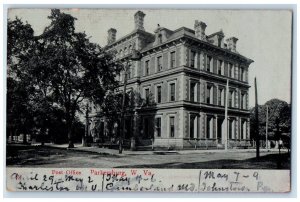 1908 Exterior Post Office Building Parkersburg West Virginia Vintage Postcard