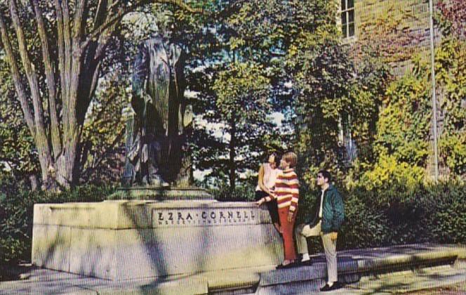 New York Ithaca Ezra Cornell Statue Cornell University