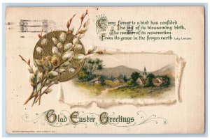 John Winsch Artist Signed Postcard Easter Greetings Pipe Berry Ridgefield CT