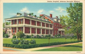 USA Missouri St Louis Station Hospital Jefferson Barracks Vintage Postcard 03.16