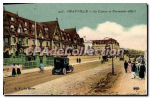 Old Postcard Deauville Casino and Normandy Hotel