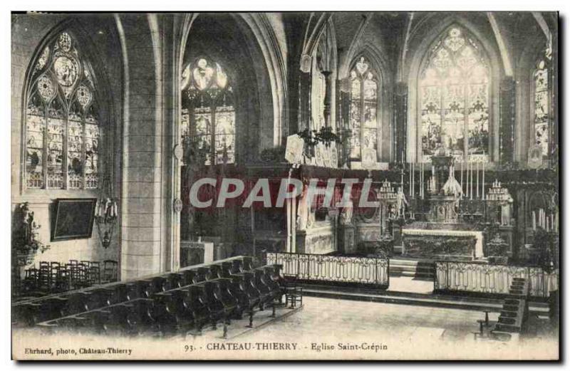 Chateau Thierry - Church Saint Crepin - Old Postcard