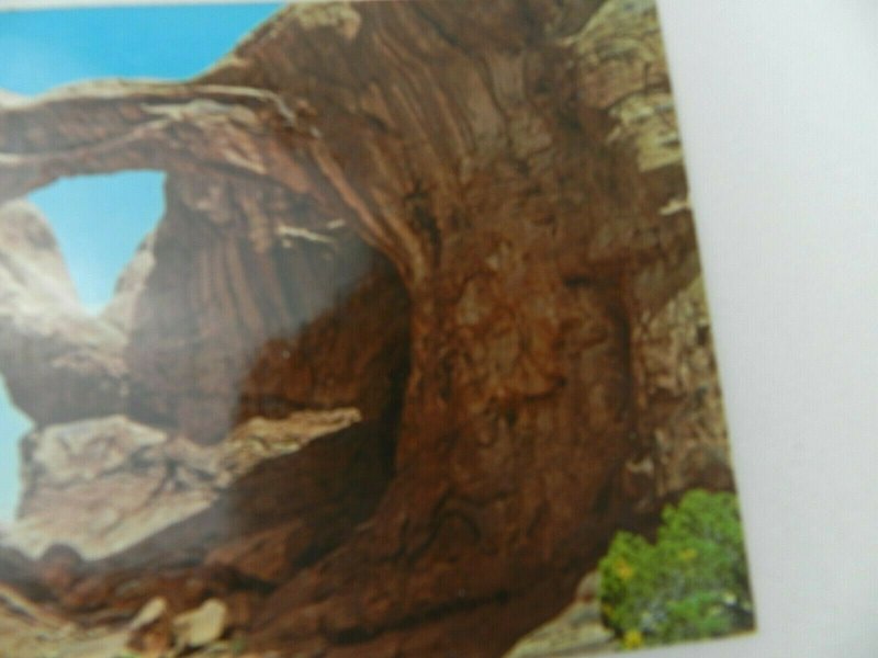 Vintage Postcard Arches National Monument Double Arch