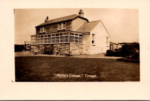 England Tintagel Merlin's Cottage Real Photo