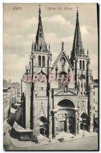 Old Postcard Lyon Eglise St Nizier