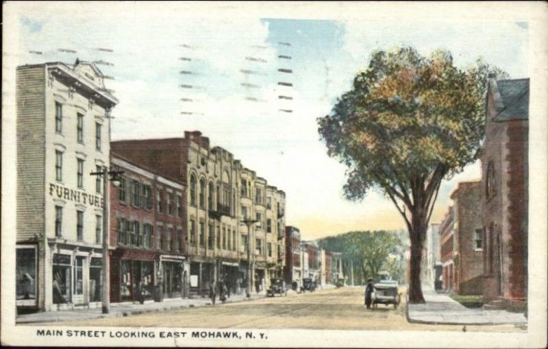 Mohawk NY Main St. East c1920 Postcard