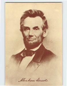 Postcard Abraham Lincoln Portrait Taken by Matthew Brady