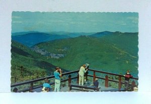 Stowe Vermont Smugglers Notch From Mt Mansfield Summit Postcard 