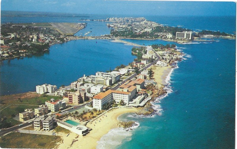 El Condado with Old San Juan in Background, Puerto Rico