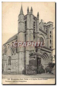 Postcard Old Montereaux must Yonne The Notre Dame