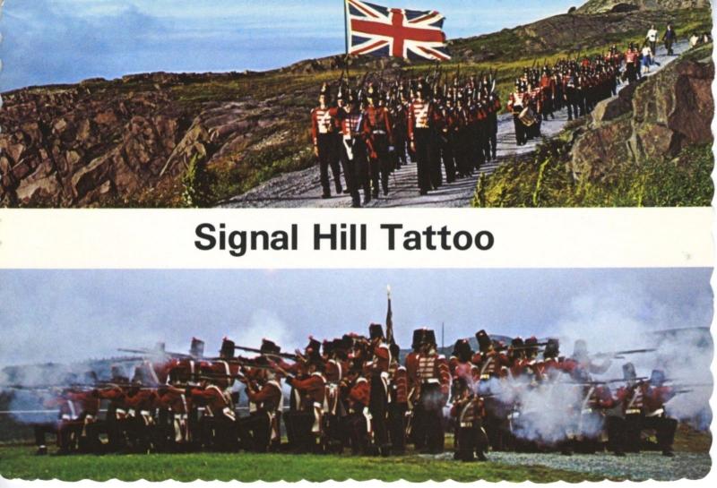 Signal Hill Tattoo Signal Hill NL NFLD Newfoundland Queen's Hill Postcard D22