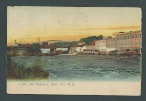 1908 Post Card Glen Falls NY The Hudson