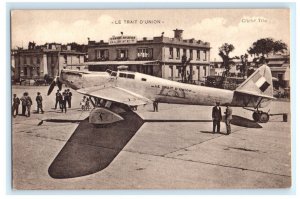 Le Trait D'union Terminus Aviation Buffet France Airport Airplane Postcard (FW1)