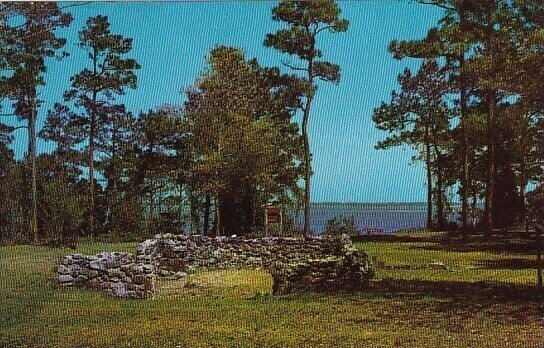 Ruins Of Historic Old Brunswick Town Overlooking The Cape Fear River Wilmingt...