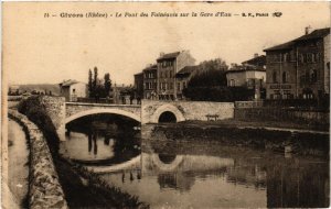 CPA GIVORS Le Pont des Faineants sur la Gare d'Eau (462443)