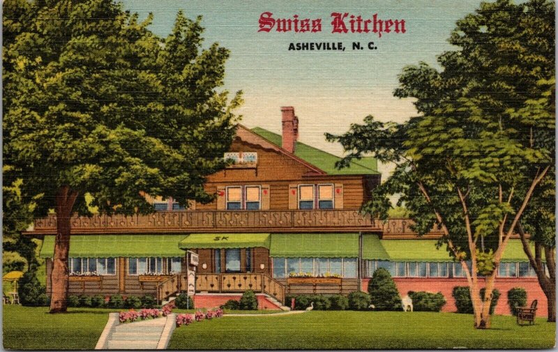 Linen Postcard Swiss Kitchen in Asheville, North Carolina~139337