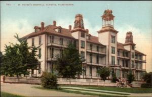 Olympia WA St. Peter's Hospital c1910 Postcard