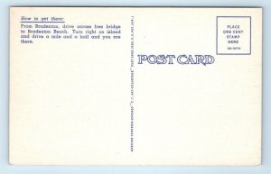 BRADENTON BEACH, FL Florida ~ GULF TRAILER PARK c1940s Roadside Linen Postcard