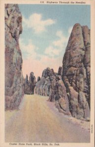 South Dakota Black Hills Highway Through The Needles Custer State Park 1959 C...