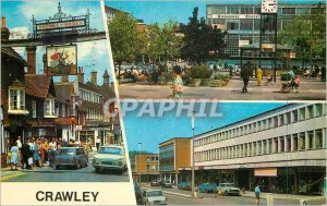 Postcard Modern Crawley High Queen's Square Broadway