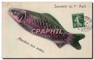 Old Postcard Fantasy Poisson April 1st Easter Easter