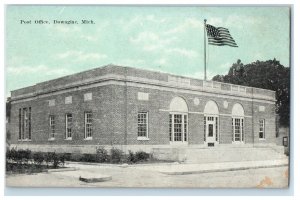c1910's Post Office Building Dowagiac Michigan MI Unposted Antique Postcard 