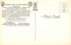 Morganton North Carolina Rainbow Inn & Restaurant vintage pc ZD549886