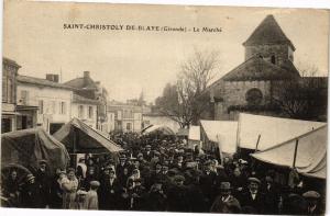 CPA AK St-christoly de BLAYE - Le marché (192905)