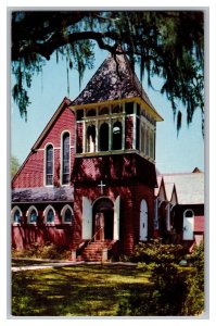 Biloxi Mississippi MS East Beach Church Of The Redeemer Episcopal Postcard