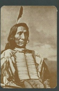 Ca 1965 Chief Red Cloud Sioux Famous Fighter 4.5X6.5 Mint Crease On Top